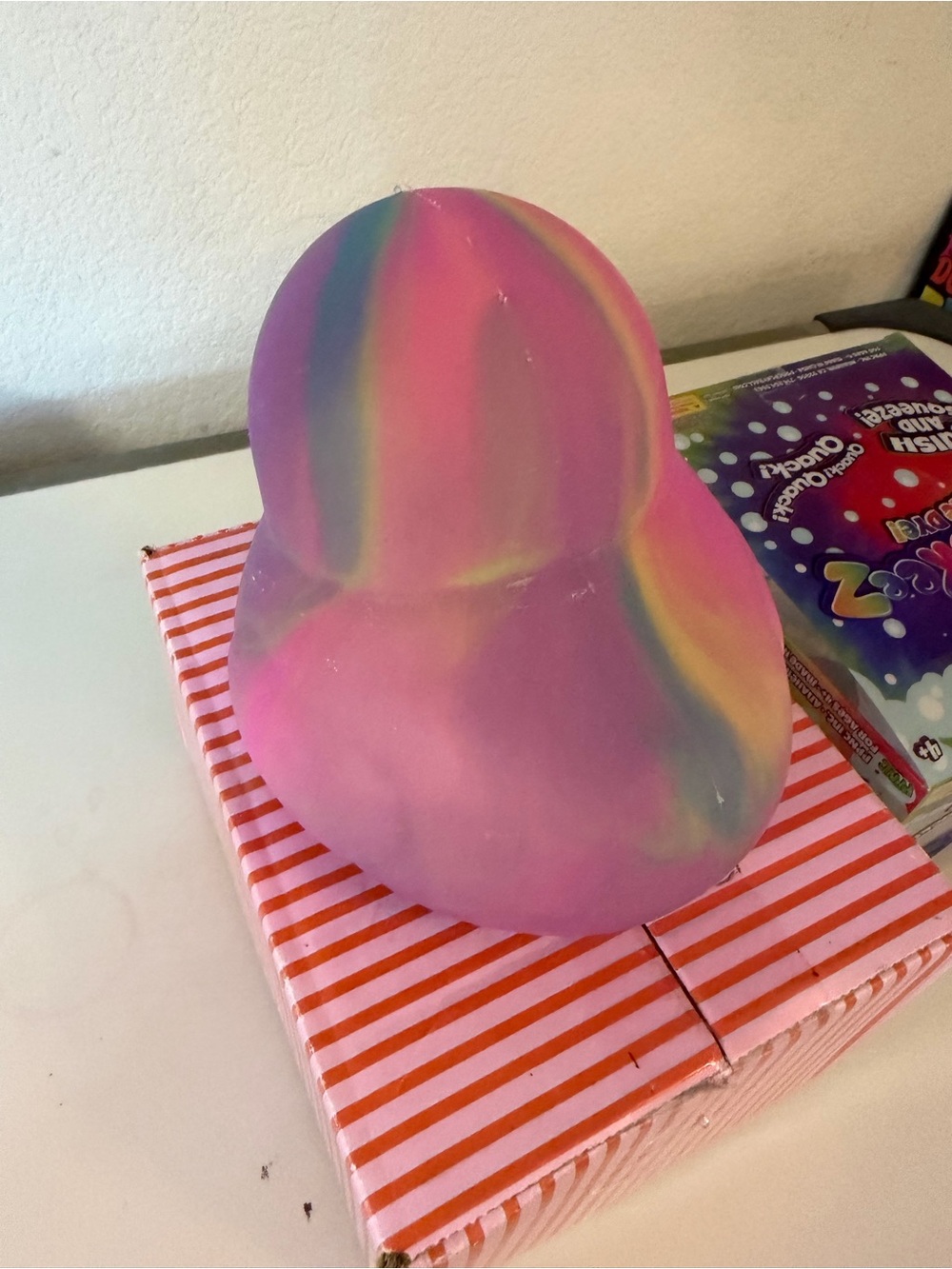 🩷💚💜Pink Tie Dye Squishy Duck🩷💚💜”quack quack!” - Picture 2 of 4